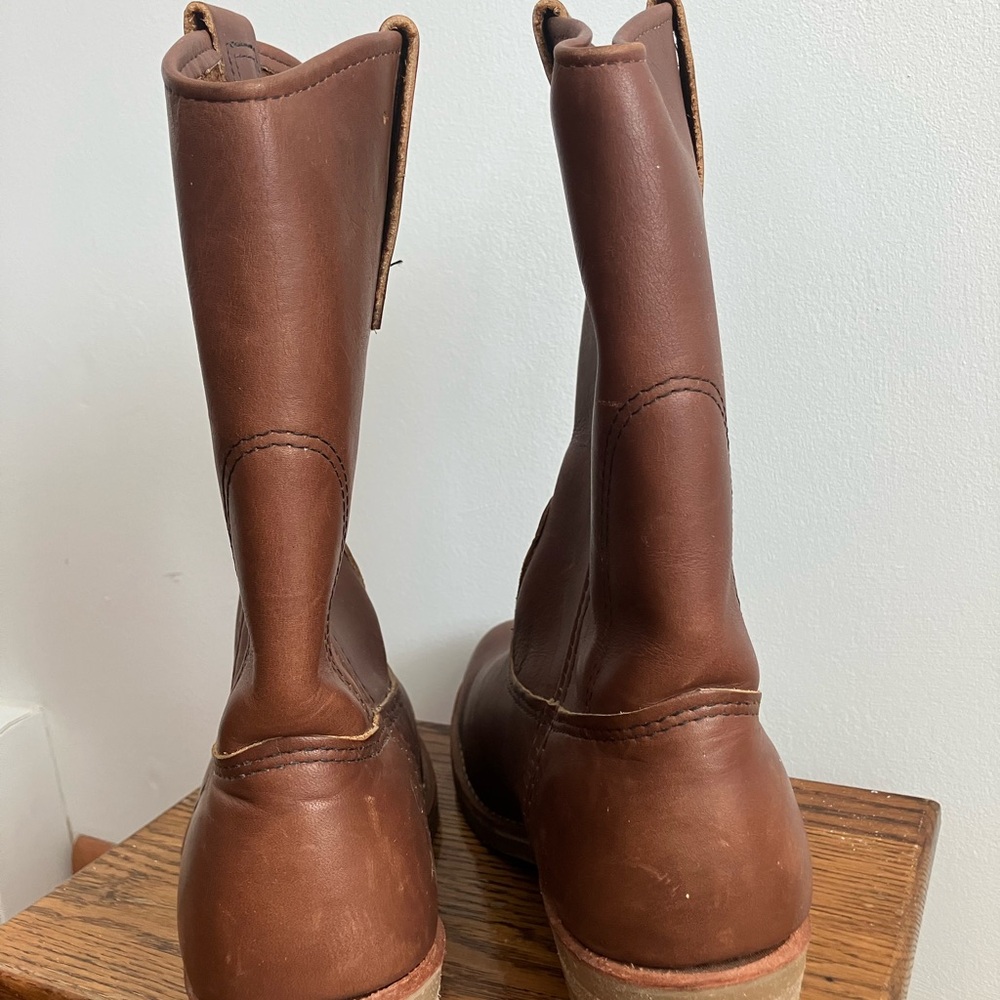 Vtg Redwing Pecos Steel Toe Nail Seat Boots Size 7 1/2 - Picture 5 of 6